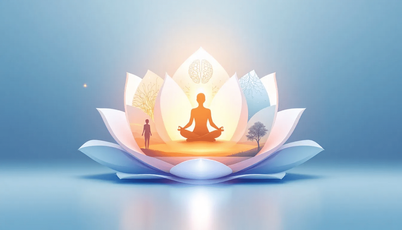 An image illustrating the benefits of practicing Vedic meditation.