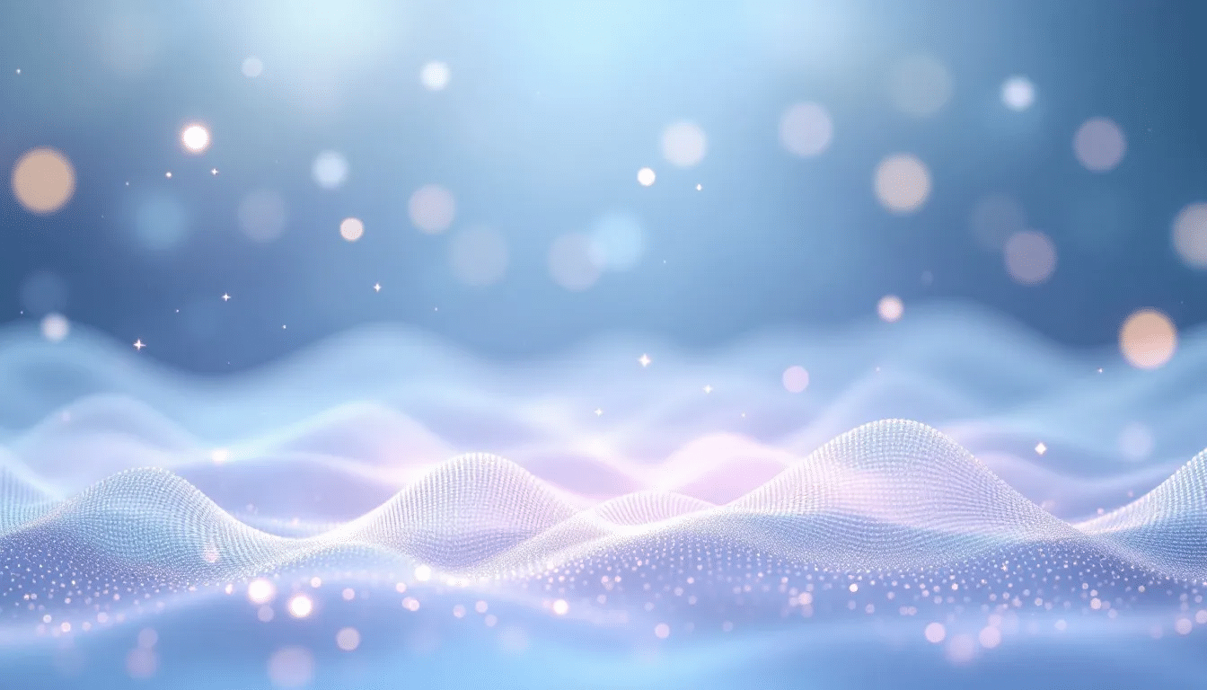 A serene environment for meditation with 432 Hz music playing.
