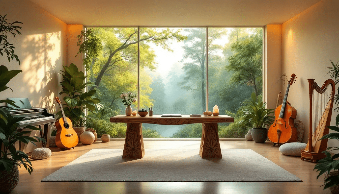 A creative workspace for producing 528 Hz music.