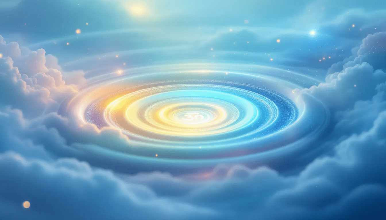 An illustration depicting various sound frequencies and their effects on healing.