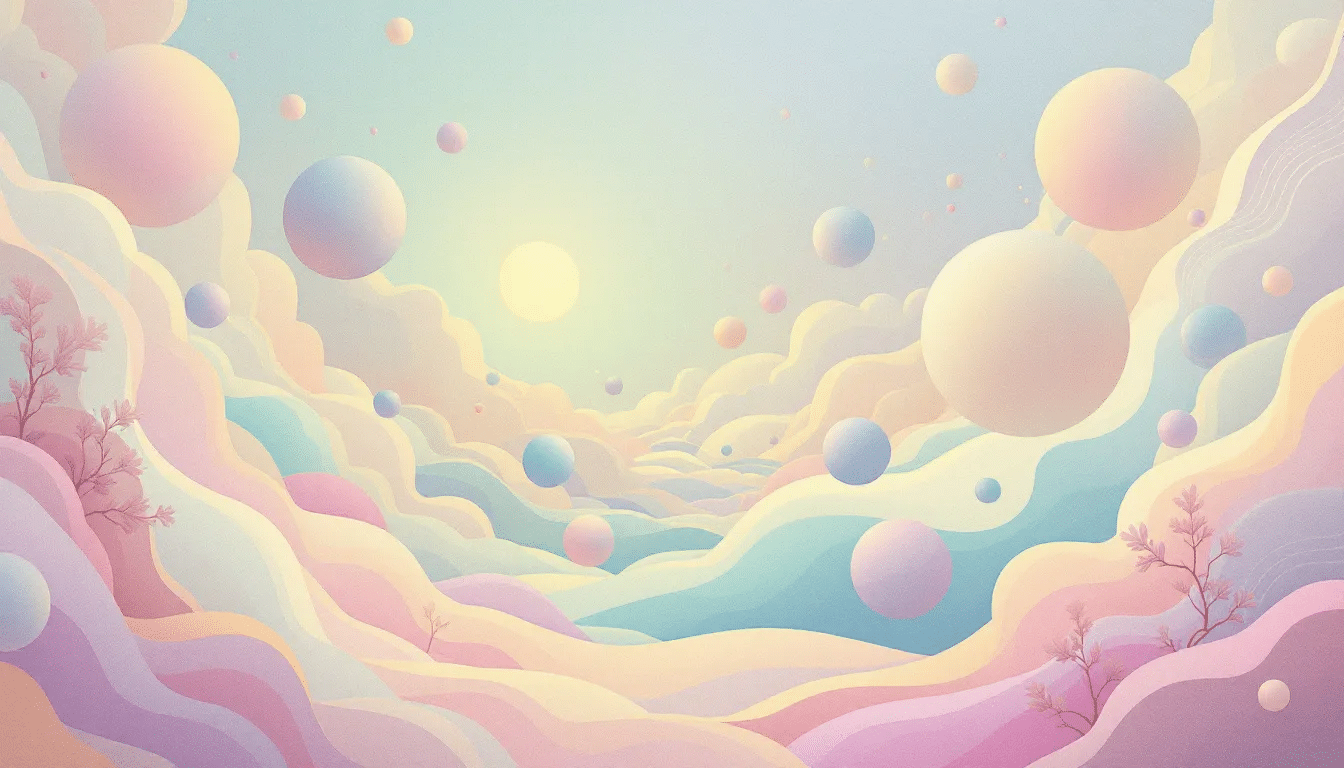 An abstract representation of the healing frequency 432Hz.