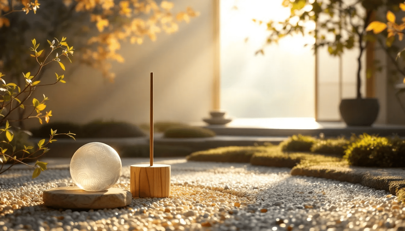 Unique meditation instruments including rainsticks and waterphones.