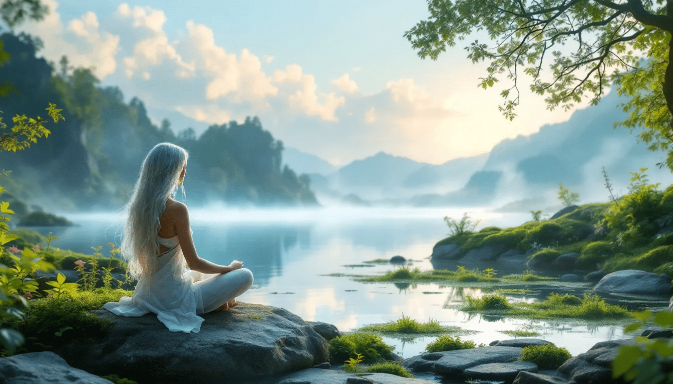 A serene sound healing session taking place in a calming environment.