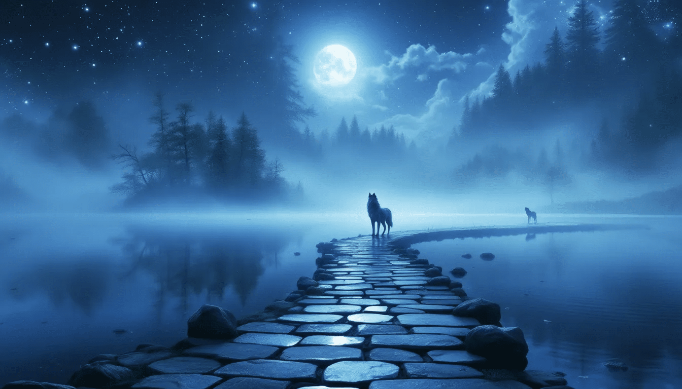A serene landscape with soft sounds representing Solfeggio frequencies.