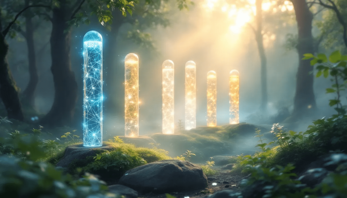 Visual representation of key solfeggio frequencies for meditation.