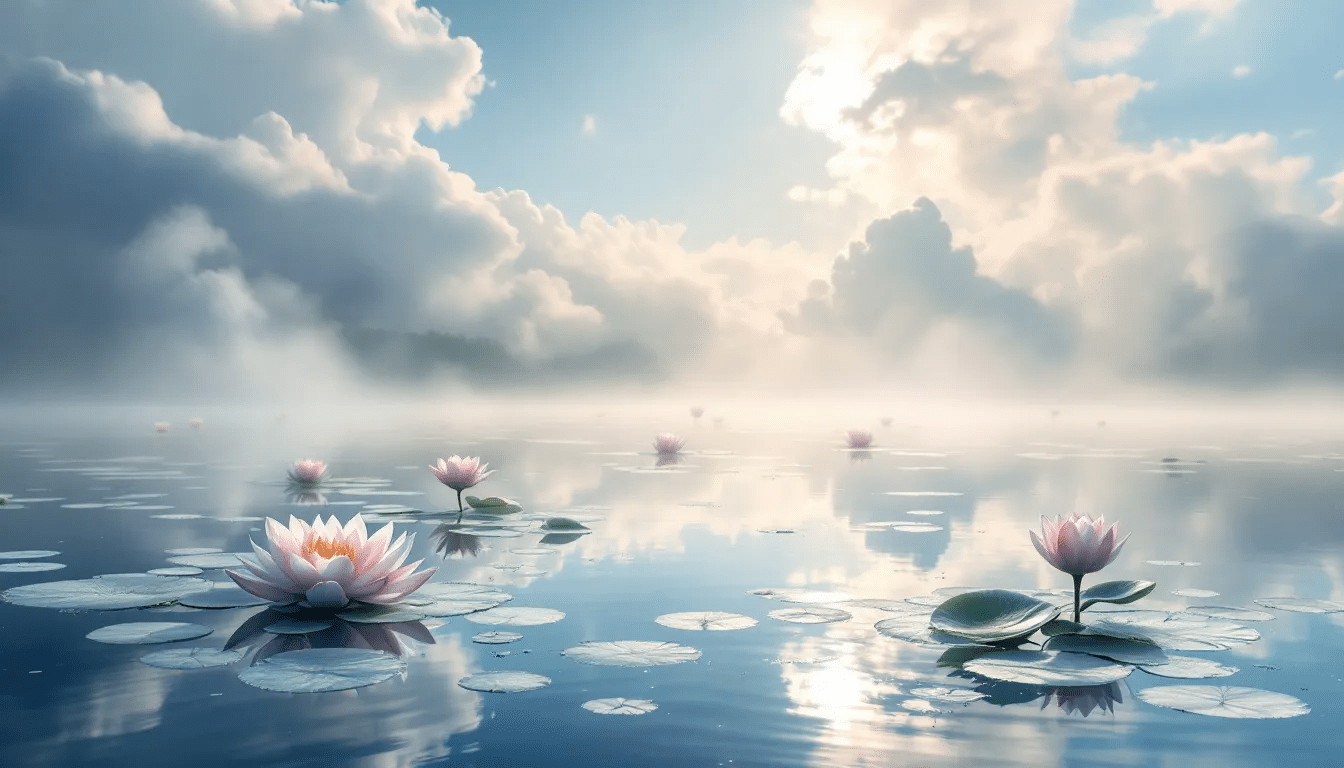 A tranquil setting enhancing the meditation experience with deep relaxation.