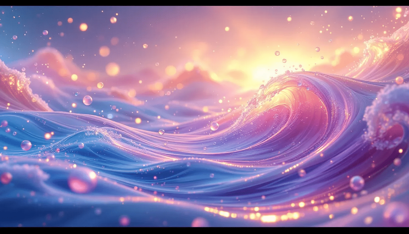 An abstract representation of binaural beats and their effects on the mind.