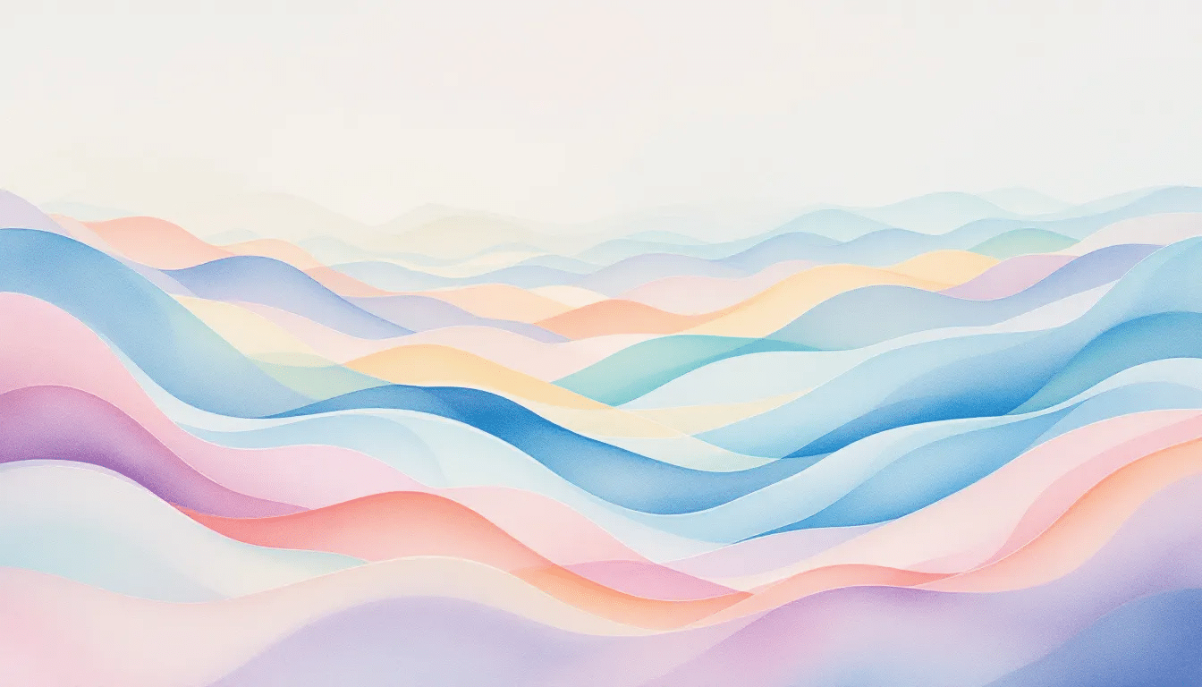An abstract representation of frequency healing methods showcasing various sound waves.