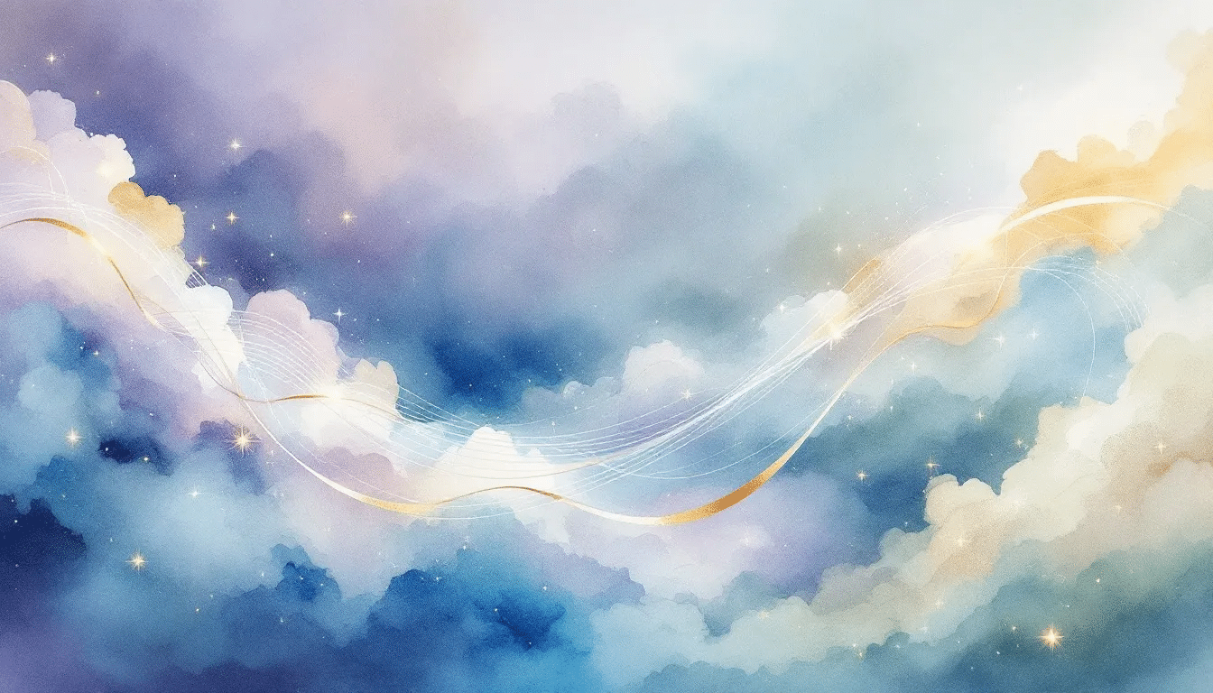 A visual representation of combining healing frequencies with music.