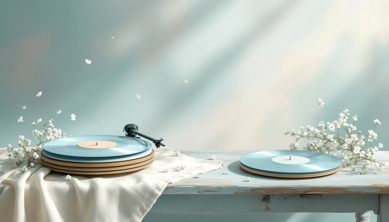 A peaceful playlist setup for relaxation.