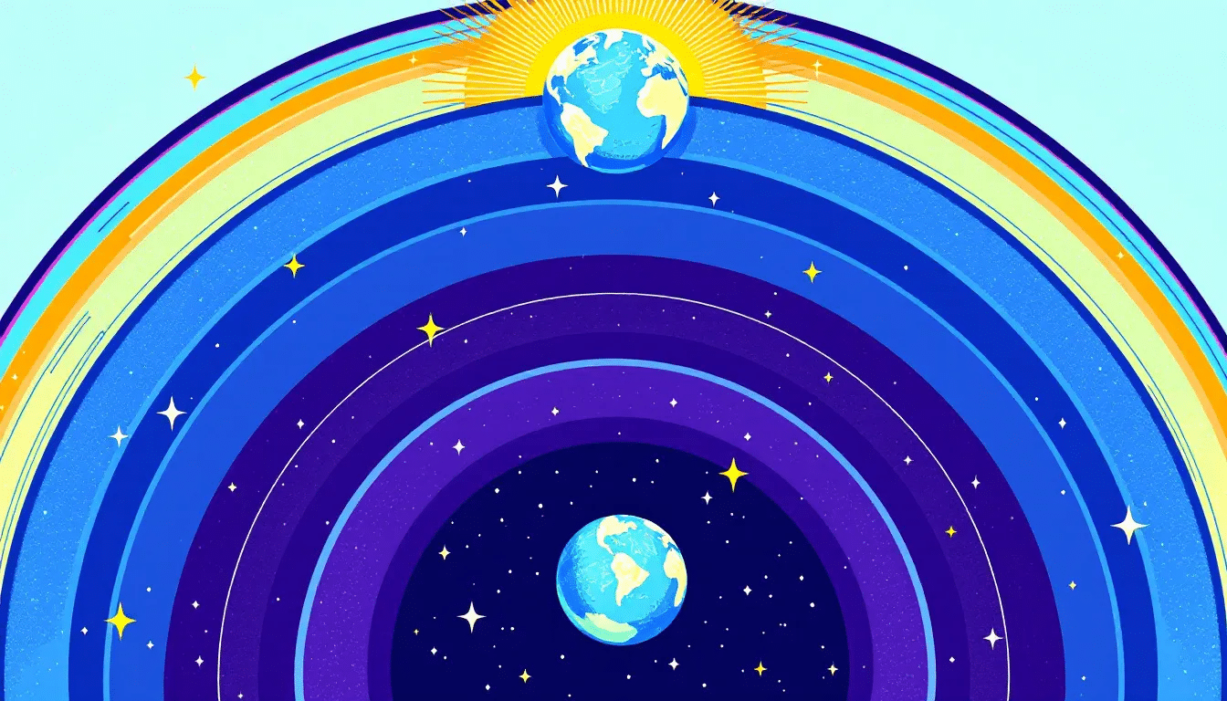 A visual representation of planetary frequencies and their metaphysical benefits.