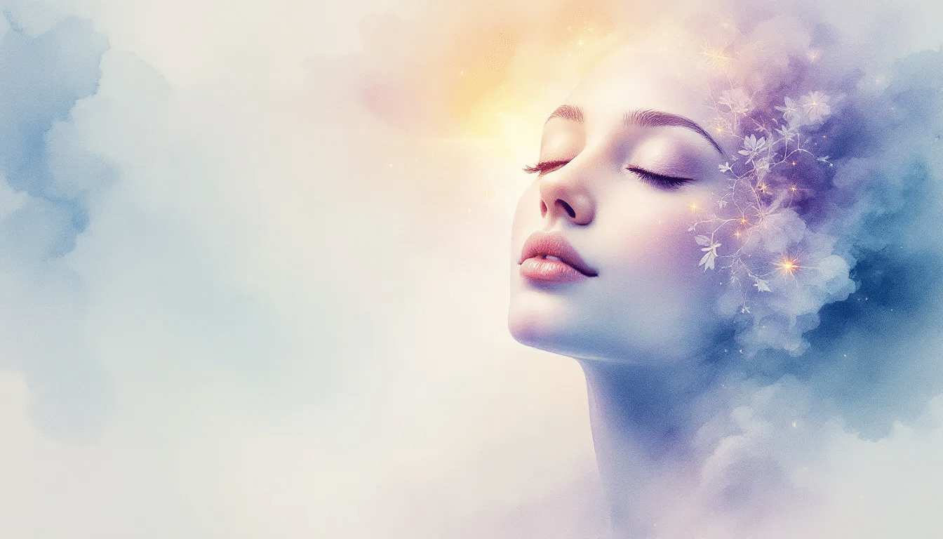 A mind in a meditative state, enhanced by theta waves for improved memory and mental clarity.
