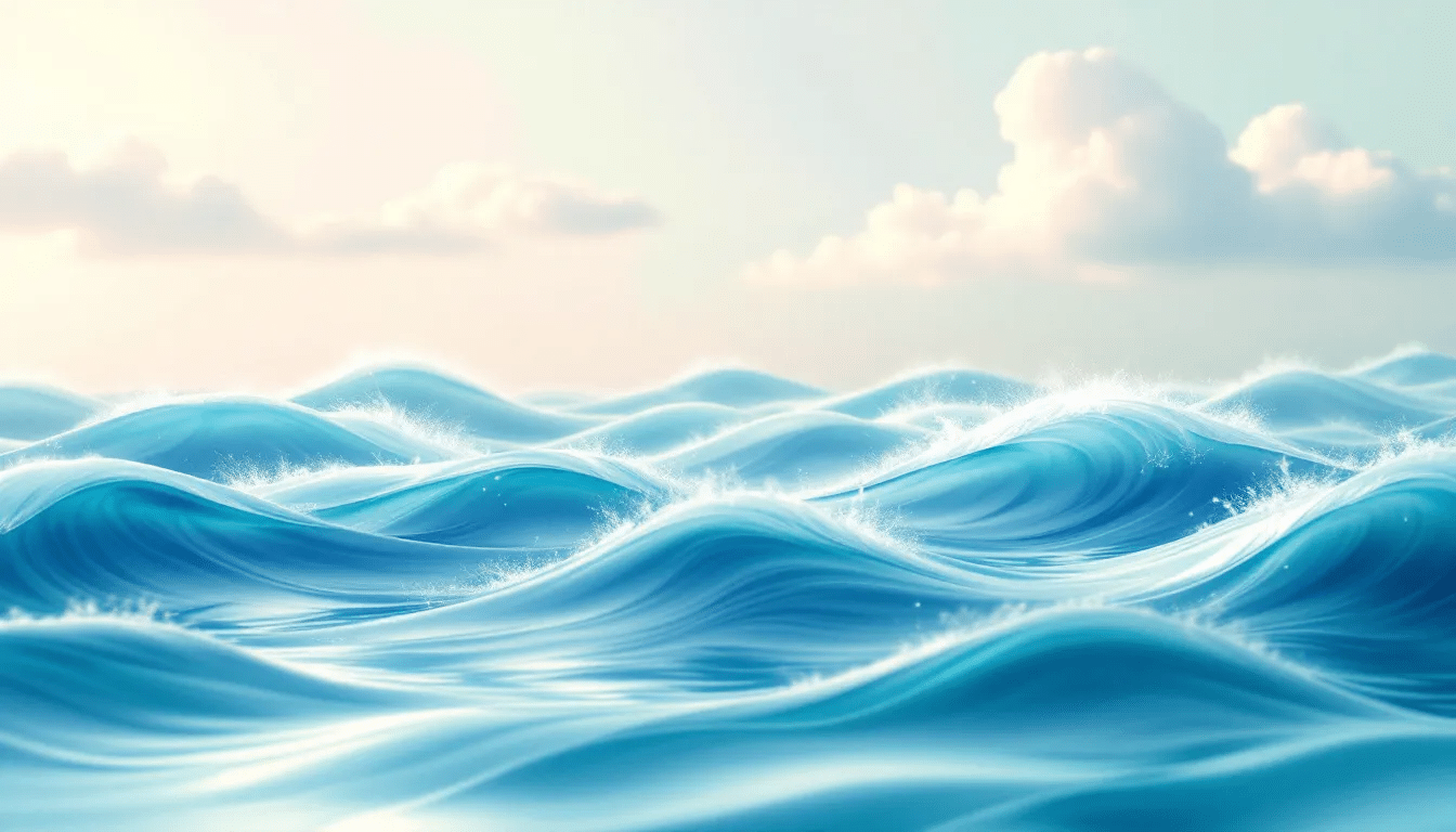 An abstract representation of music waves symbolizing mindfulness practice.