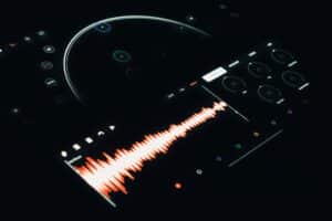remote control with a sound wave