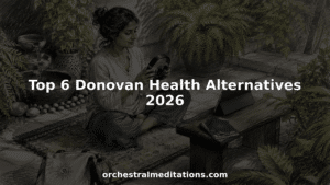 Woman preparing to listen to meditation music at home