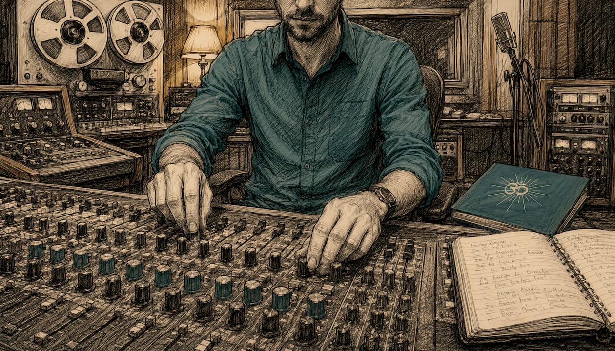 Best theta-music.com alternatives for UK orchestral licences 1 Sound engineer mixing studio equipment close-up
