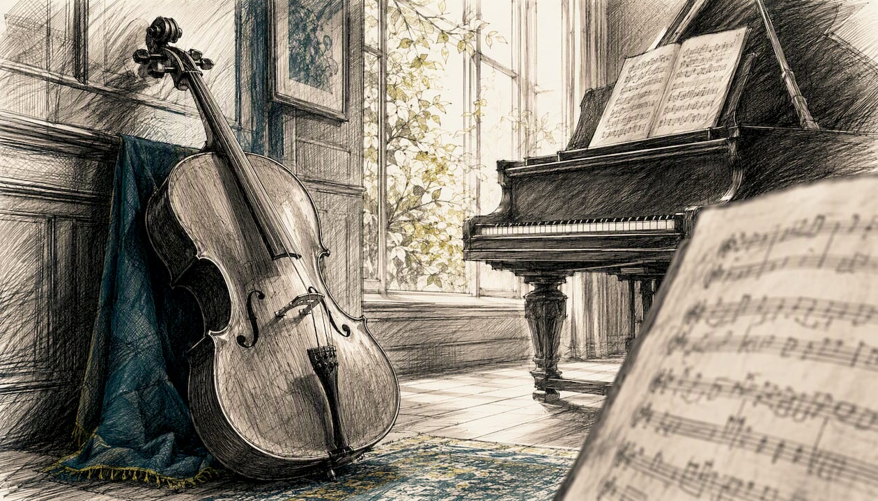 The best music for mindfulness classes: a practical guide 1 Cello and piano studio corner