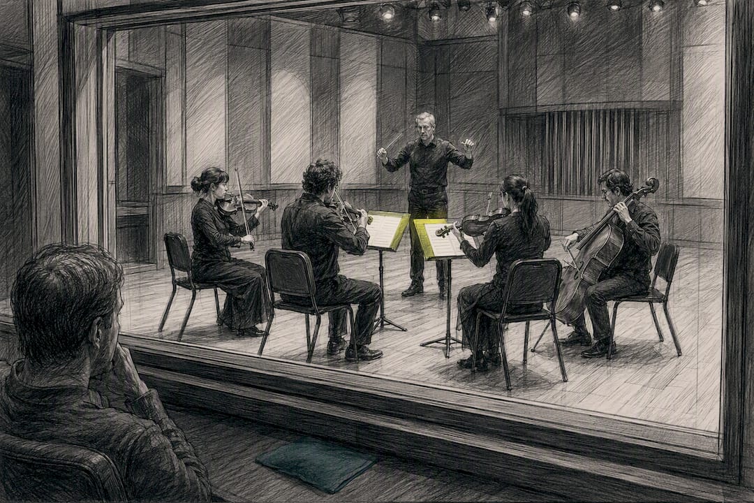 String ensemble recording in an orchestral hall