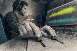 Creator balancing voice and music levels