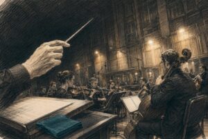 String ensemble recording in London studio