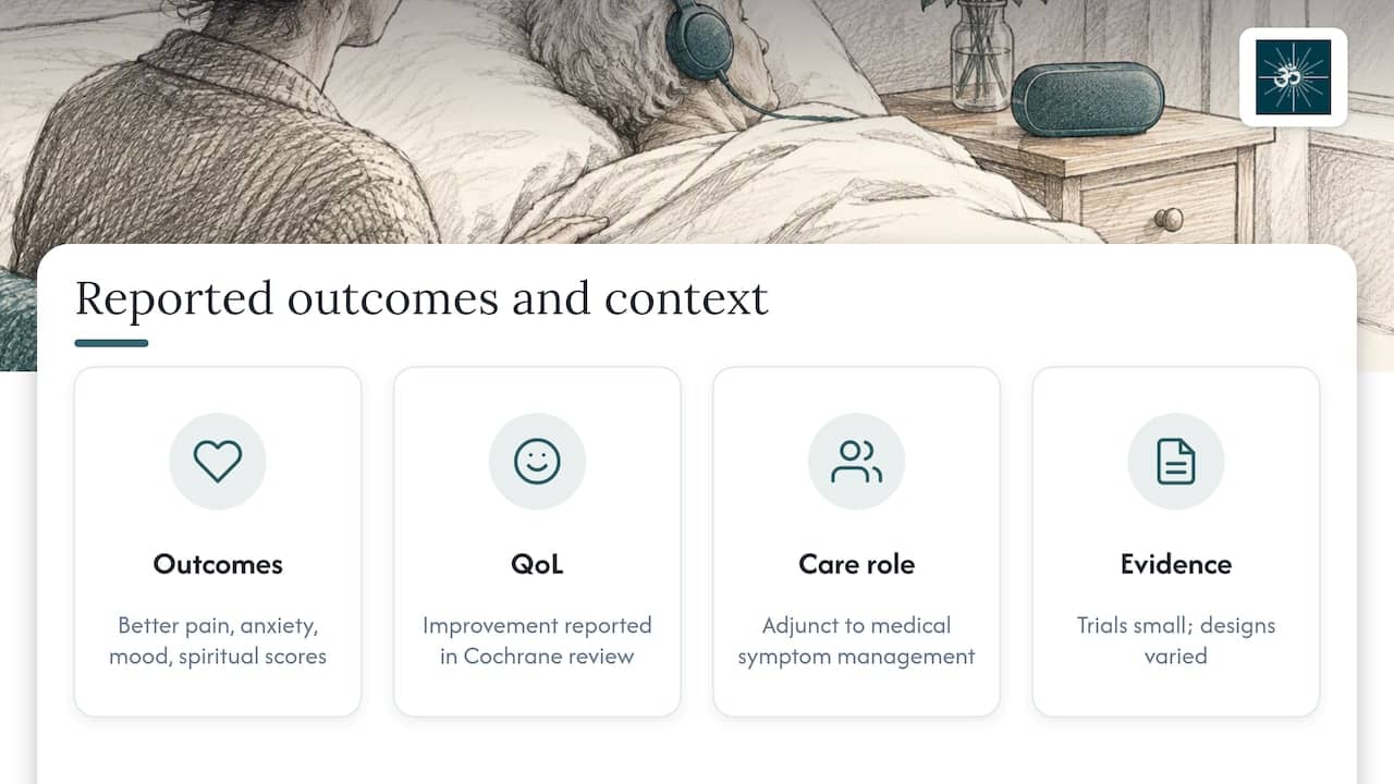 Reported outcomes and limits of music therapy evidence