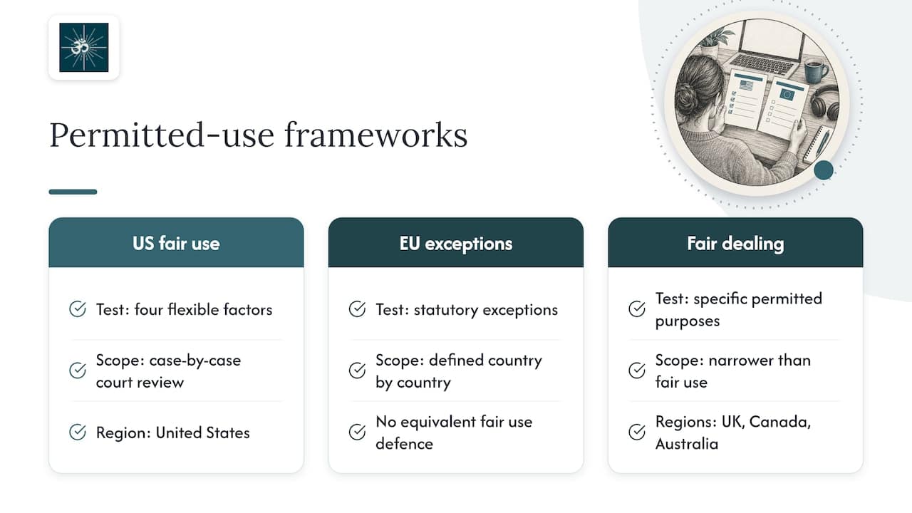 Comparison of fair use rules across jurisdictions
