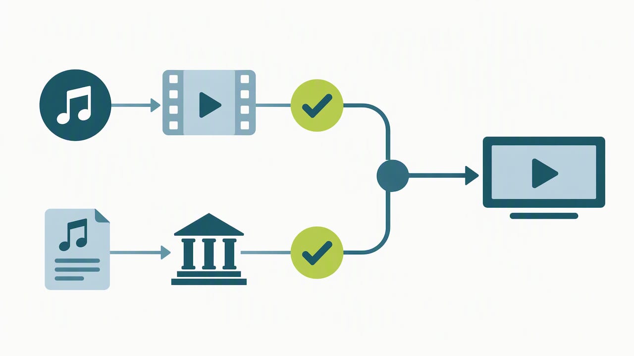Separate checks for sync rights and GEMA