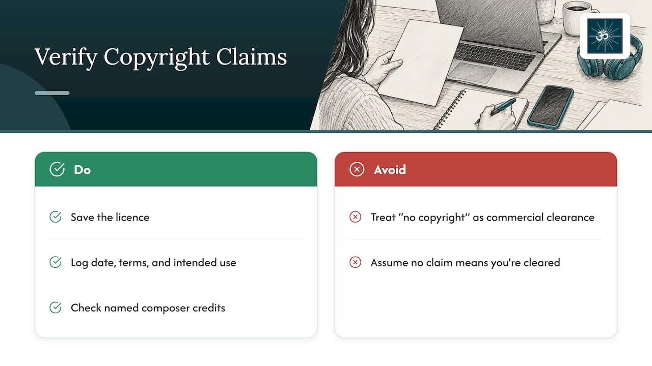 What creators get wrong about "no copyright" claims — overview diagram