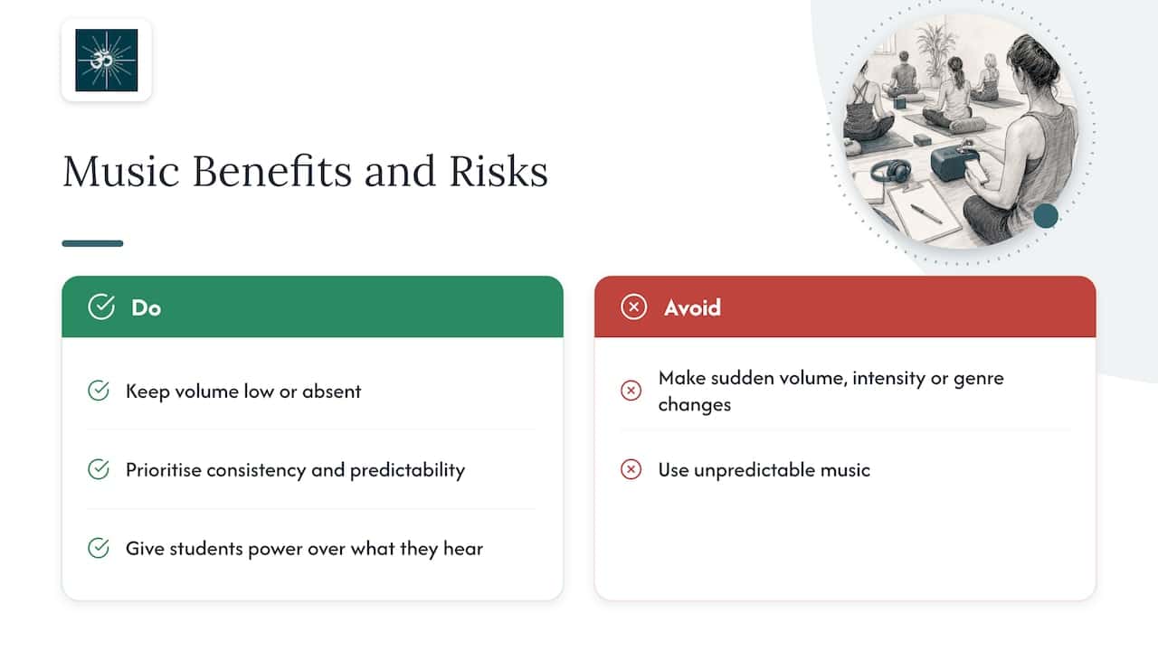 Why music can help, and why it can backfire — overview diagram